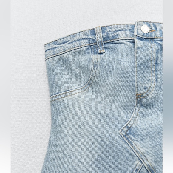 Zara TRF strapless denim dress - Picture 16 of 16